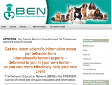 Tablet Screenshot of behavioreducationnetwork.com